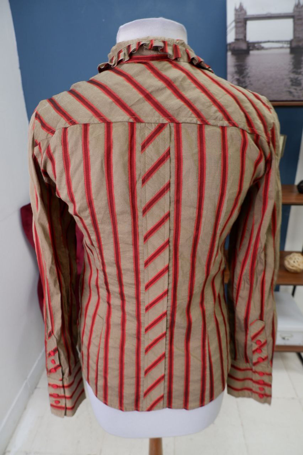 Блузка Zara в полоску 46 размер