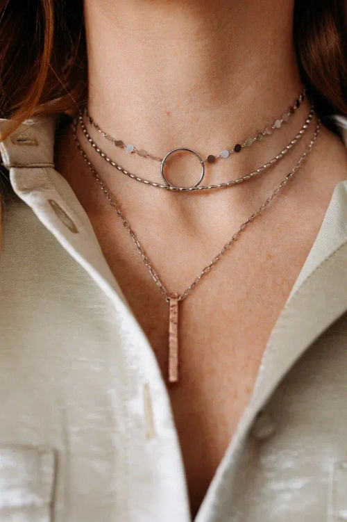 Колье "Имитация жемчуга" мелкое