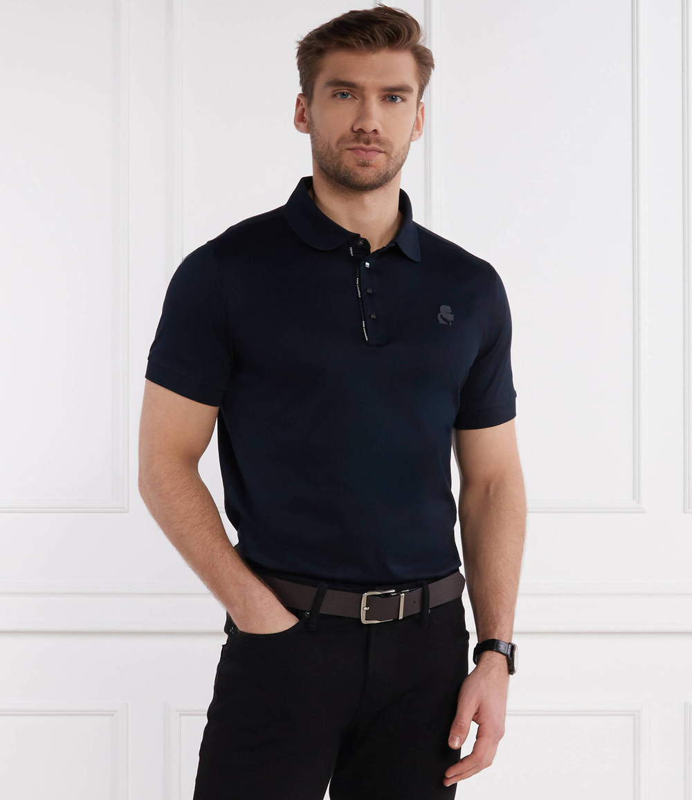 Поло Karl Lagerfeld - темно-синий(745001 542200)