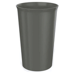 Стакан для ванной комнаты "scandi" 80х80х122 мм, 0,4л (серый)