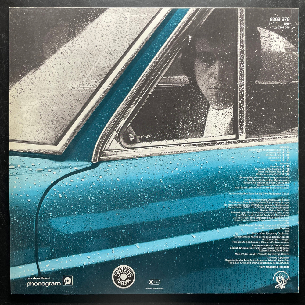 Peter Gabriel ‎– Peter Gabriel (Голландия 1977г.)