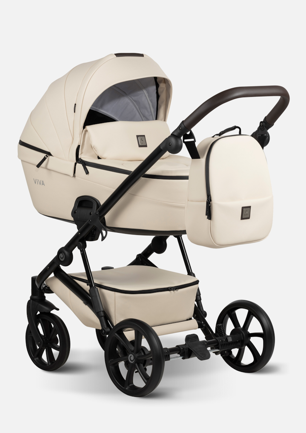 Tutis Коляска 2 в 1 VIVA 5+ Leather Vanilla