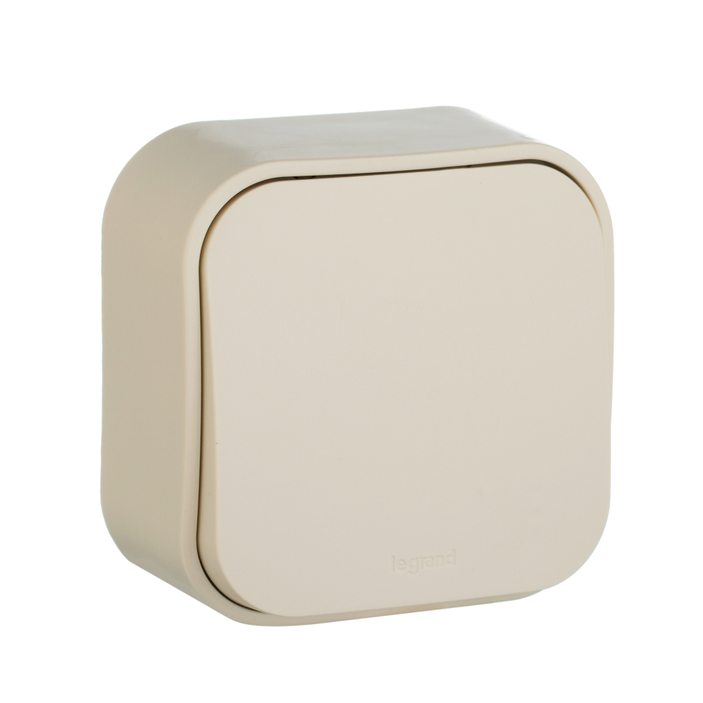 Переключатель 1-клавишный IP20 10А 250В слоновая кость Quteo Legrand