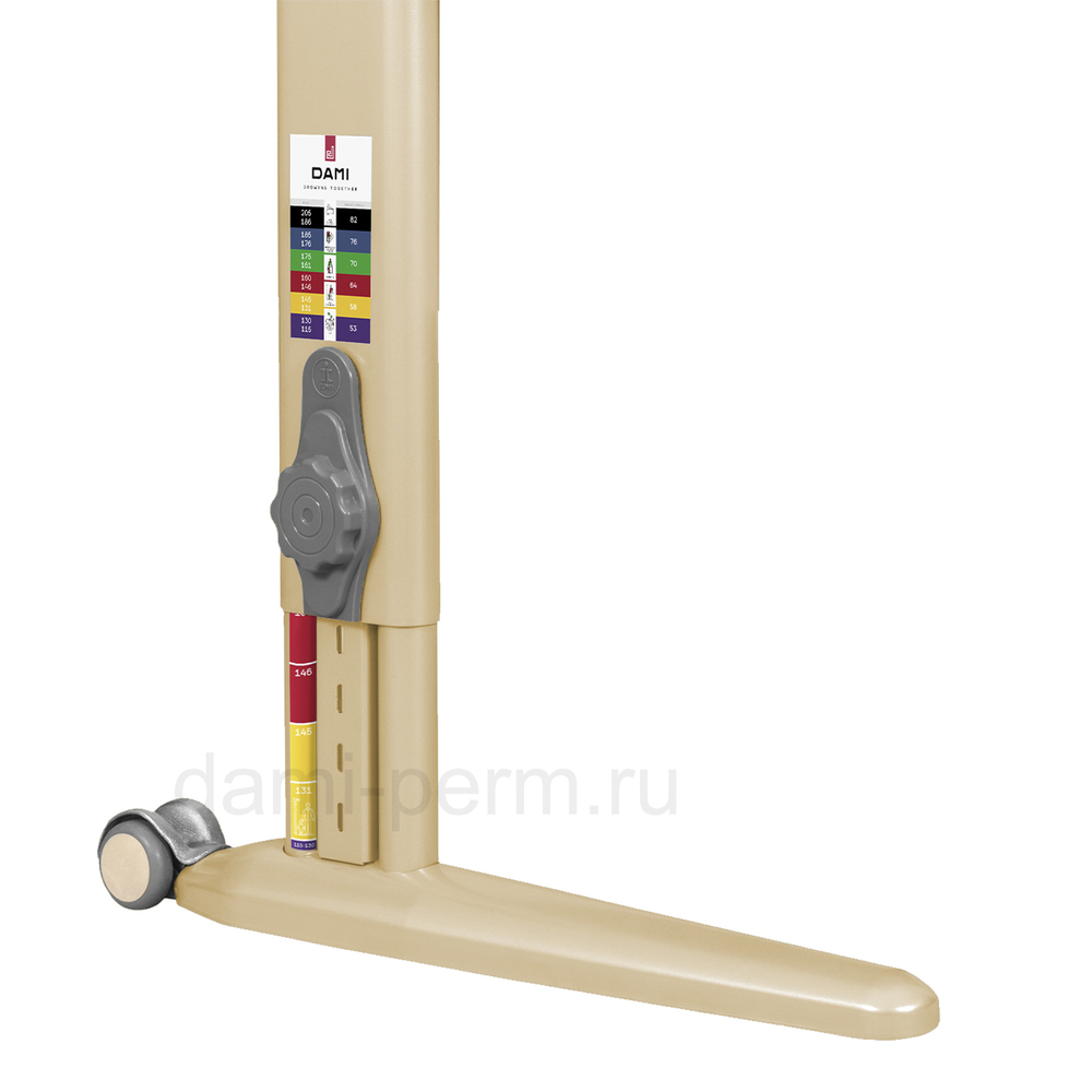 Комплект стоек с колёсиками «Step» (615 мм) для столов Дэми