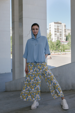 Блузка 2827АЕ, голубой #96Г092827АЕ