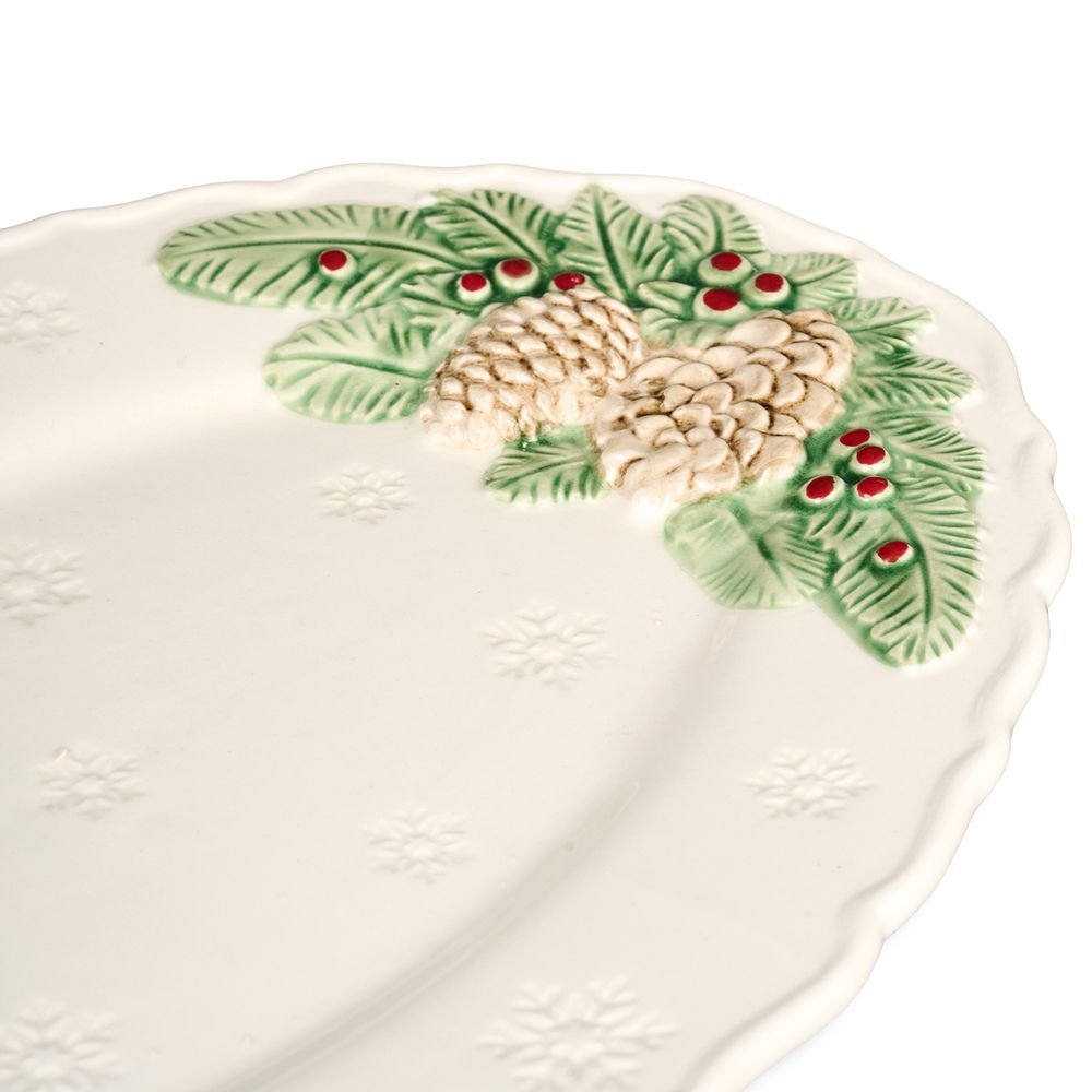 БЛЮДО СЕРВИРОВОЧНОЕ "GREEN PINE" 31*20*2,5 СМ