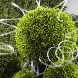 Садовая гирлянда ЭРА ERANN24-12 дюралайт на солнечной батарее мультиколор 5 м | Садовые декоративные светильники