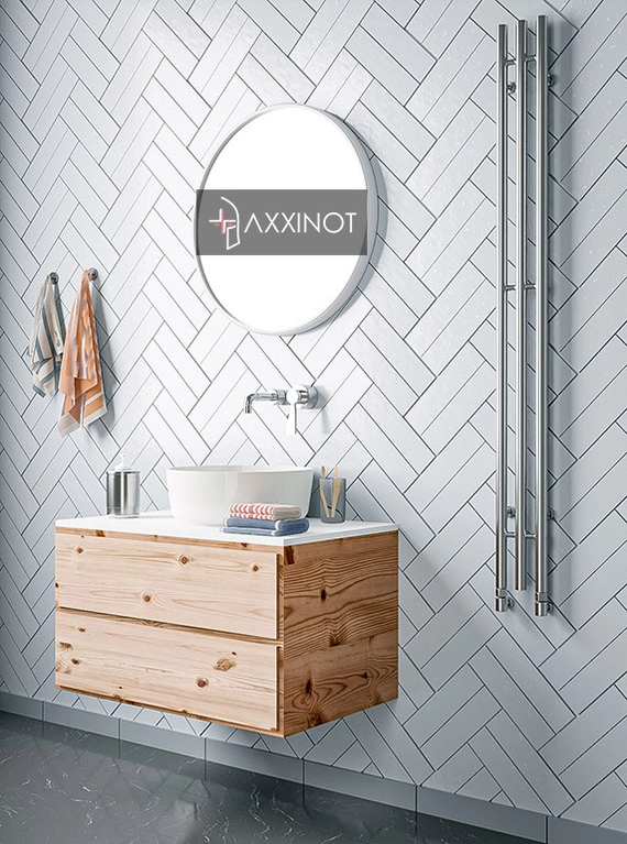 Axxinot Ture 3 - узкий водяной дизайн полотенцесушитель из нержавеющей стали