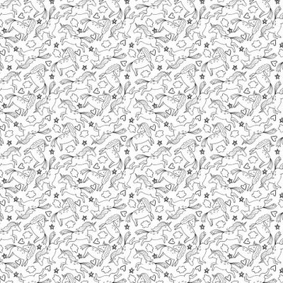 Единороги черно-белые