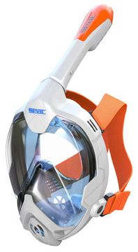 Маска полнолицевая Seac Fun белый/оранжевый