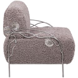 Кресло Нимфея Серый Античное серебро