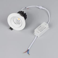 Светильник MS-ATOLL-BUILT-TURN-R94-10W Warm3000 (WH, 60 deg, 230V) (Arlight, IP54 Металл, 5 лет) 044603