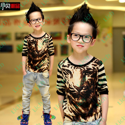 Джемпер детский с принтом тигра