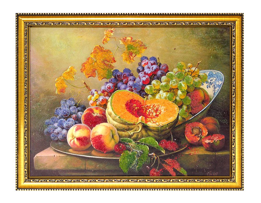 Натюрморт с фруктами в багете артикул 10514