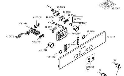 Часть ручки терморегулятора духовки BOSCH