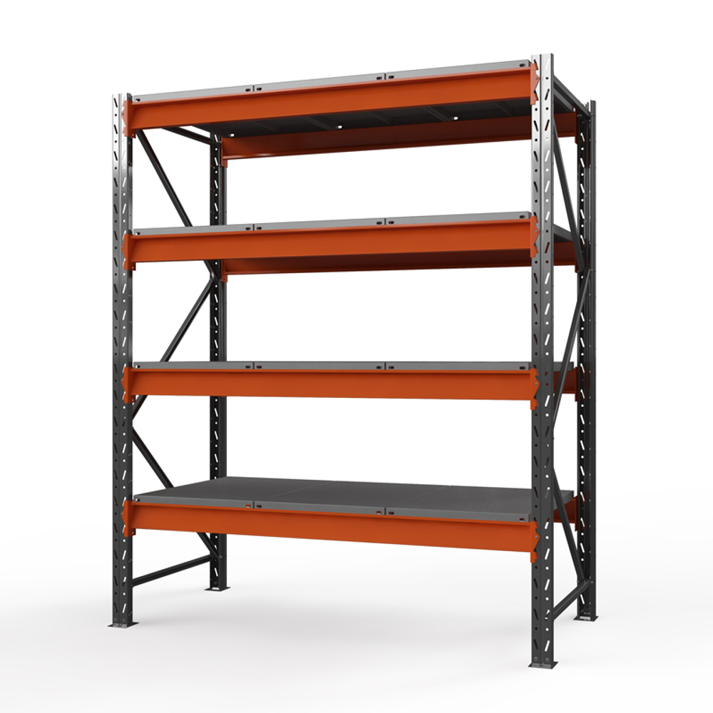 Стеллаж металлический ОПТИМА, 2500х2500х785 мм. Полки: 4 шт. метал.