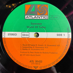 Винтажная виниловая пластинка LP Supermax World Of Today (Germany 1977) Lovemachine
