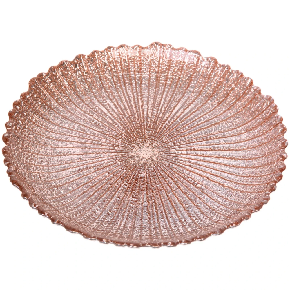 Тарелка 20см «Нимфа» розовое золото