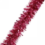 Мишура 2 м 9 см «Праздничное настроение», Малиновый