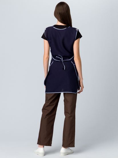 Фартук-сарафан женский "Лепесток" (т.синий)