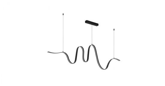 Подвесной светильник LED 52W 3000К 7025/52L чёрный Nastro Odeon Light