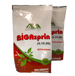 BIGAsprin 1кг (NPK 5-15-30) удобрение для роста