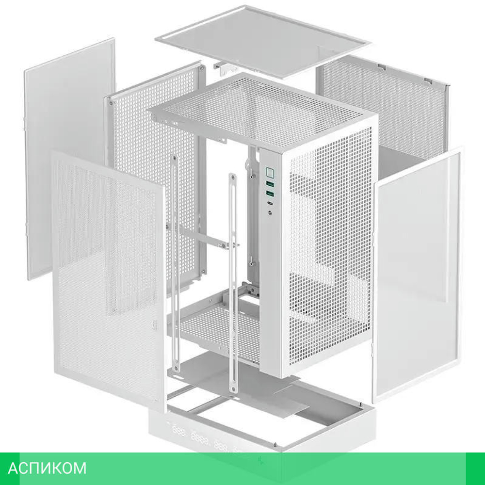 Корпус DeepCool CH170 Digital WH без БП (R-CH170-WHNPI0D-G-1)