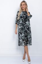 Платье Саламанка (черно-зеленое) П11353 LT Collection