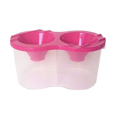 Стакан-непроливайка двойной, крышка, держатель для кисточек (Пчелка)