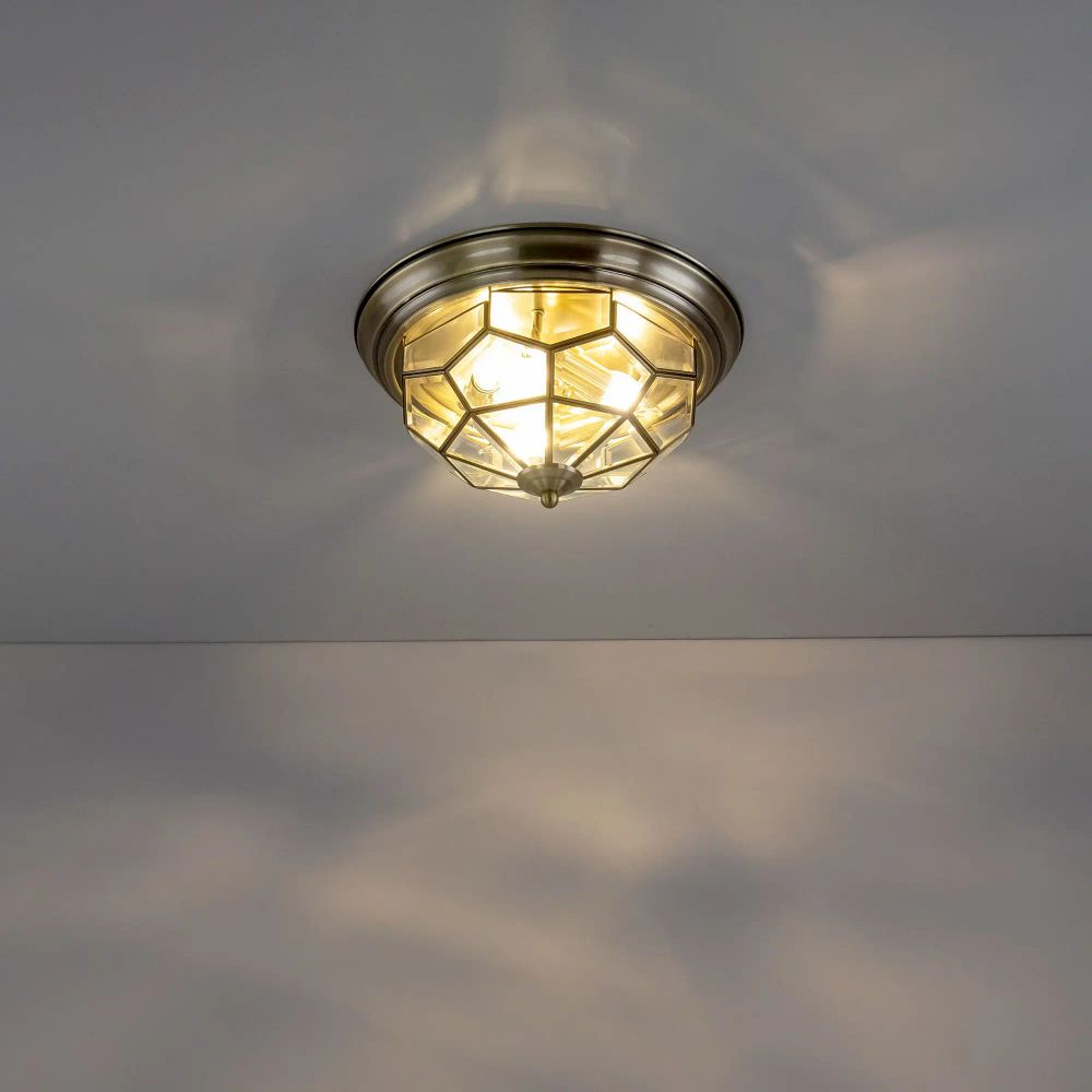 Citilux Витра-1 CL442530 Люстра потолочная витражная Бронза