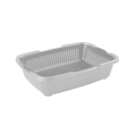 Туалет для котят с сеткой светло-серый