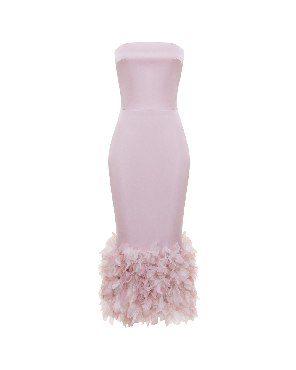 Платье макси из сатина с отделкой из цветов