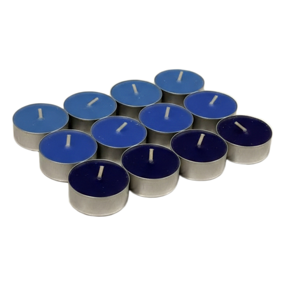 Набор ароматических свечей Selja, 12 свечей, парафин/ароматизатор черника