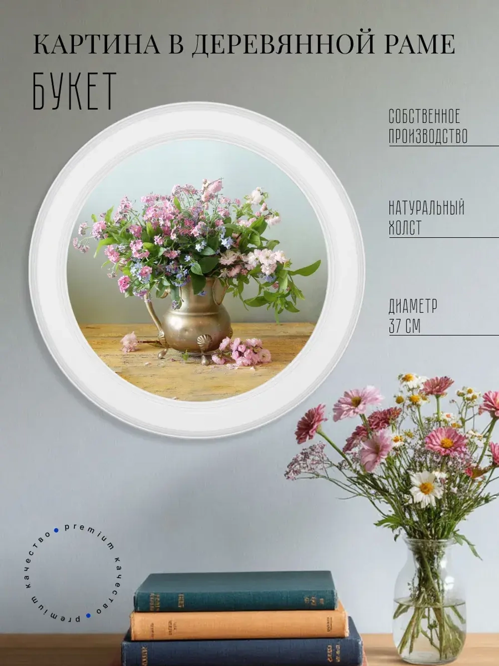 Картина на стену интерьерная на холсте 37 см