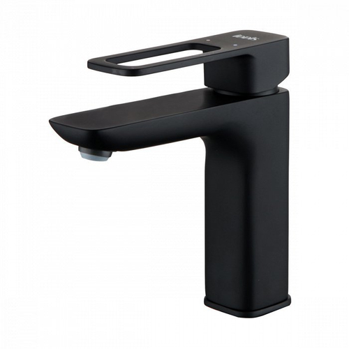 Смеситель для умывальника черный Slide IDDIS SLIBL00i01