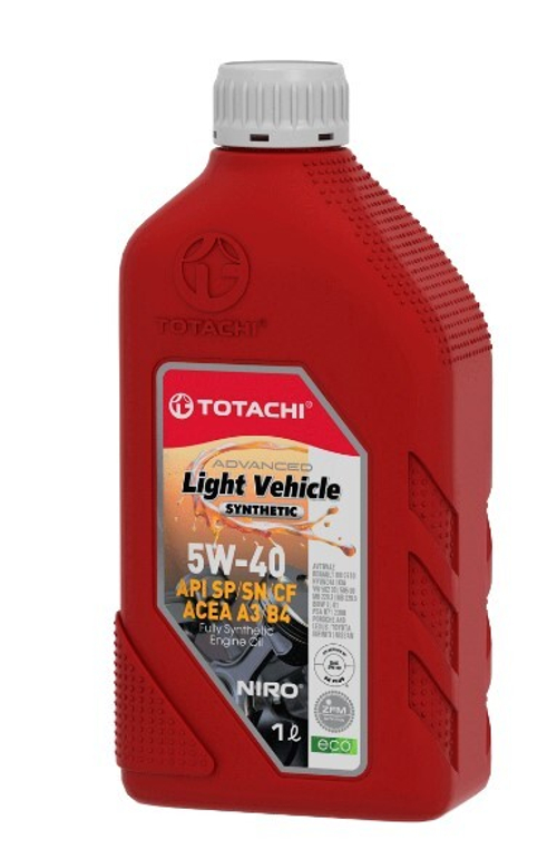 Масло TOTACHI 5/40 NIRO LV SYNTHETIC A3/B4 SN/CF синтетическое 1л