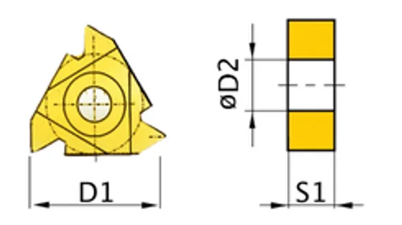 Поворотные режущие пластины Optimum ISO SNMG090304