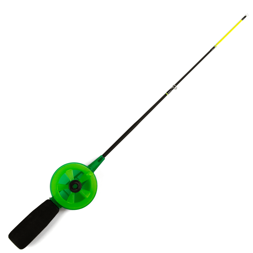 Зимняя удочка WestMan Pike, хлыст плоский, мягкий (30см), Зеленый