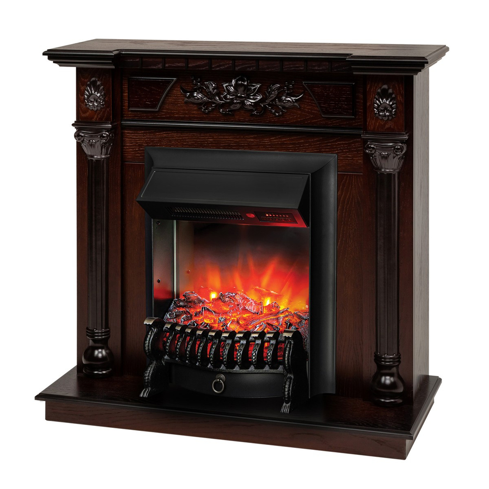 Электрокамин RealFlame Dacota AO античный дуб с очагом Fobos Lux Black RC