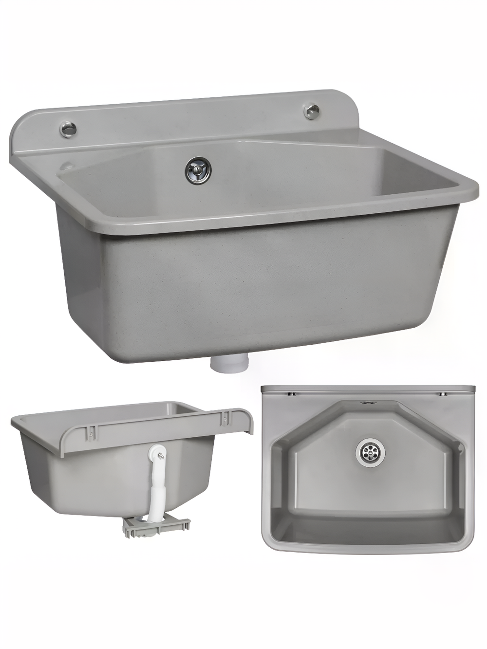 Пластиковая техническая раковина DRK GREY