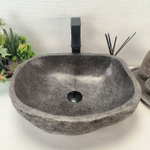 Раковина из речного камня RS-63671 (47*40*15) 0122