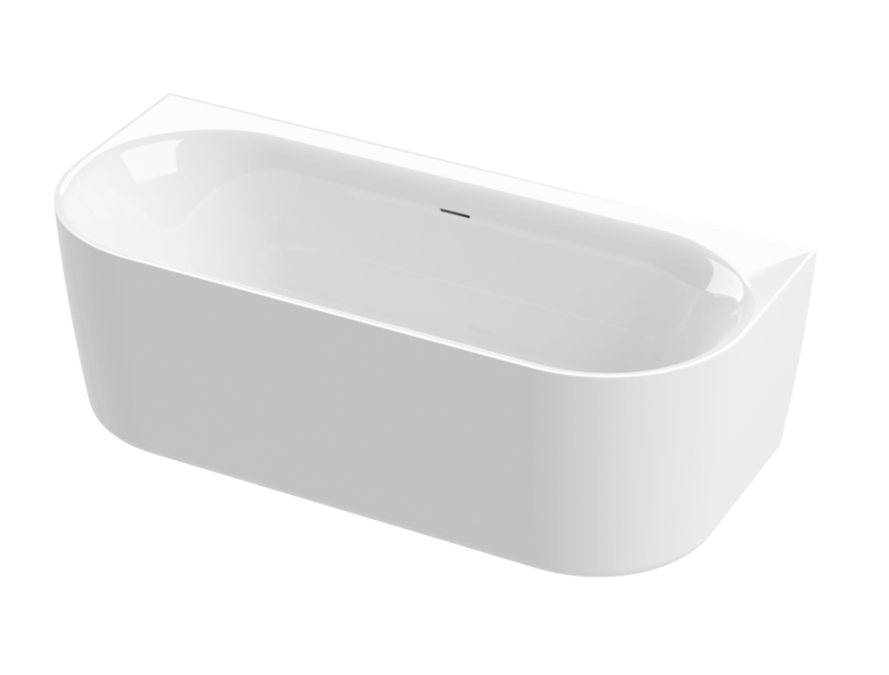 Ванна акриловая 180х80 Cezares METAURO-INT-Wall-180-80-60