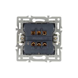 Механизм выключателя одноклавишный перекрёстный SWT-MKX1-PL-GR (250V, 16A) (Arlight, -) 043720