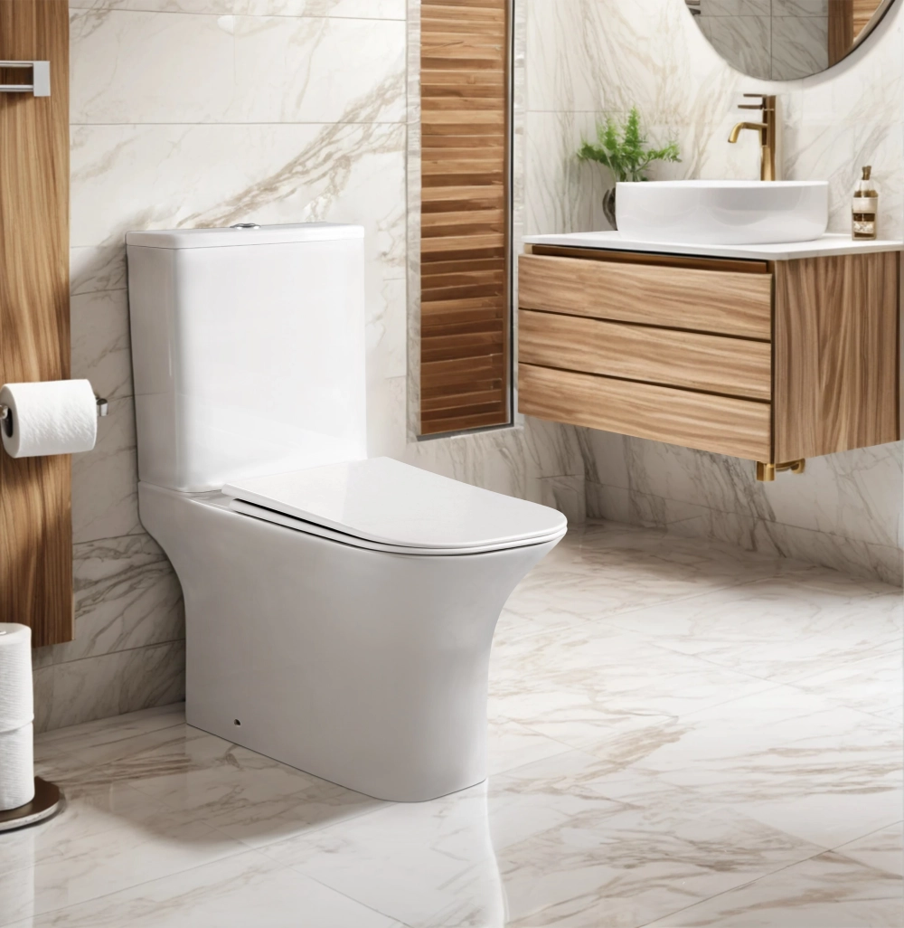 Унитаз VETTORE напольный безободковый Ceruttispa CT7192 (650x340x770)