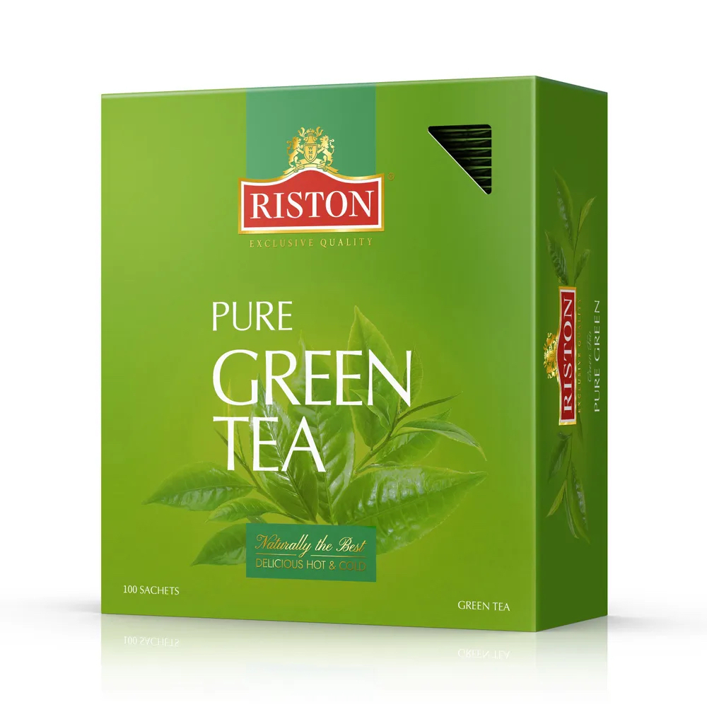 Чай в пакетиках зеленый Riston Pure Green Tea, 100 шт