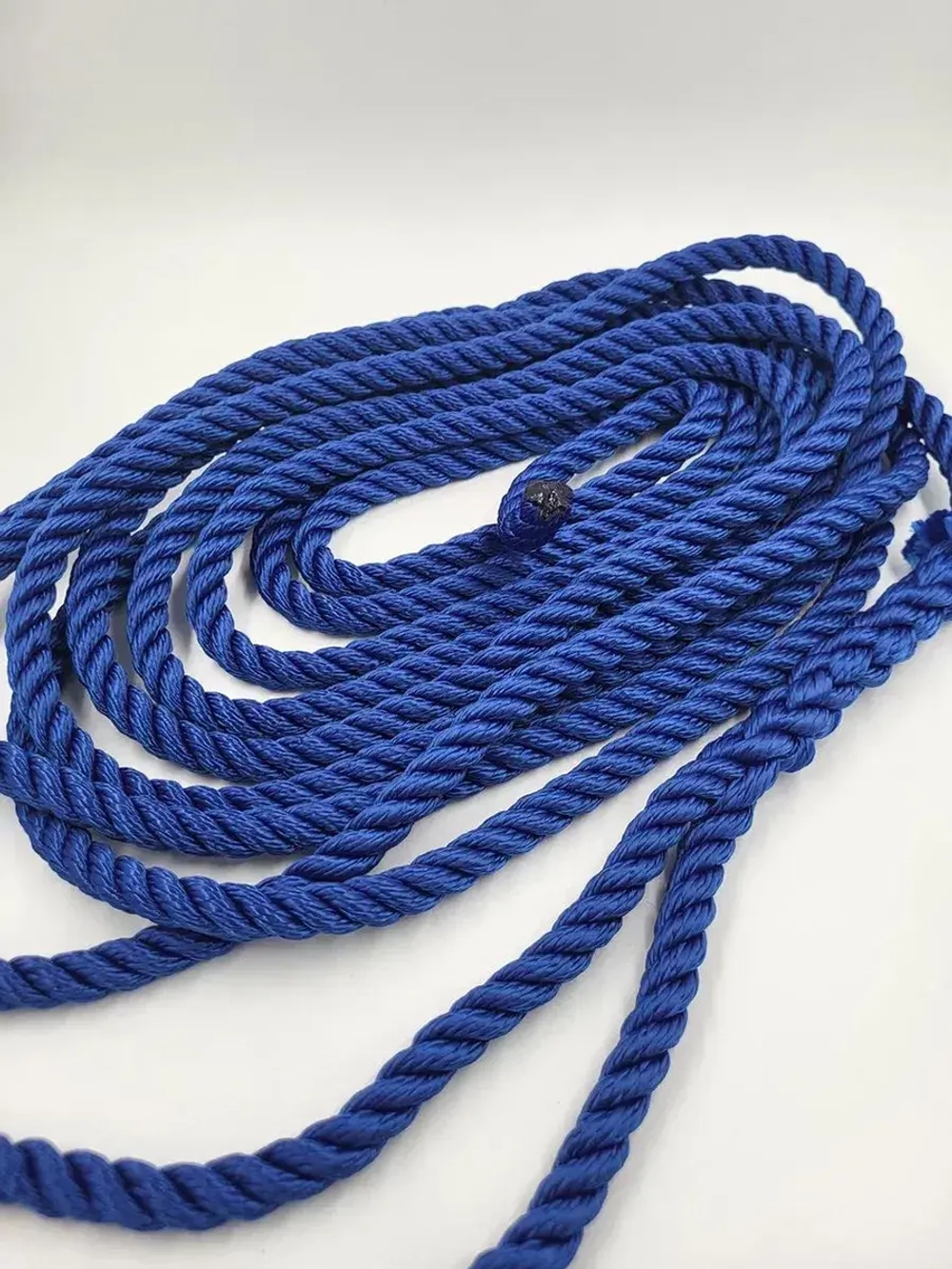 Швартовый трос 10,0 мм, 6 м, с огоном 30 см, синий