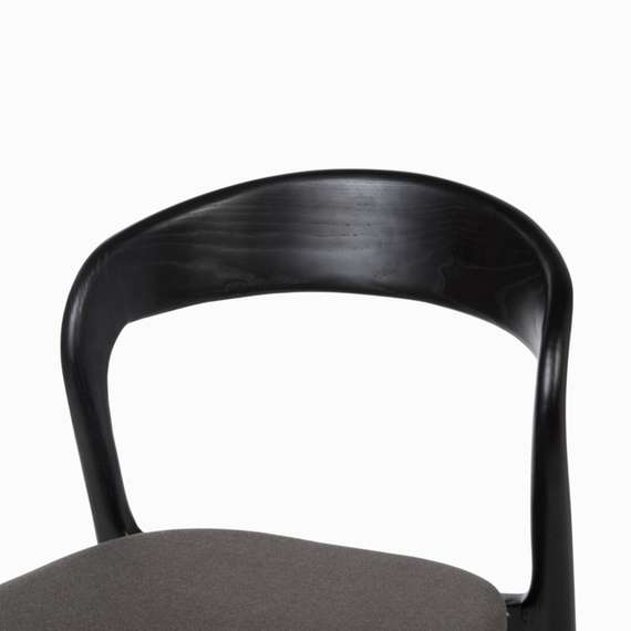 Стул Esse Soft, черный, темно-серая обивка