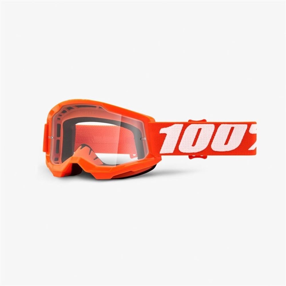 Очки подростковые 100% Strata 2 Youth Goggle Orange / Clear Lens (50521-101-05)