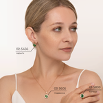 Серьги с английским замком из красного золота с агатом