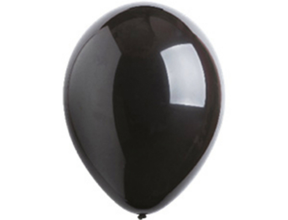 Э 12"/30 см, Фэшн, Черный (Jet Black 298)(в сдутом виде)